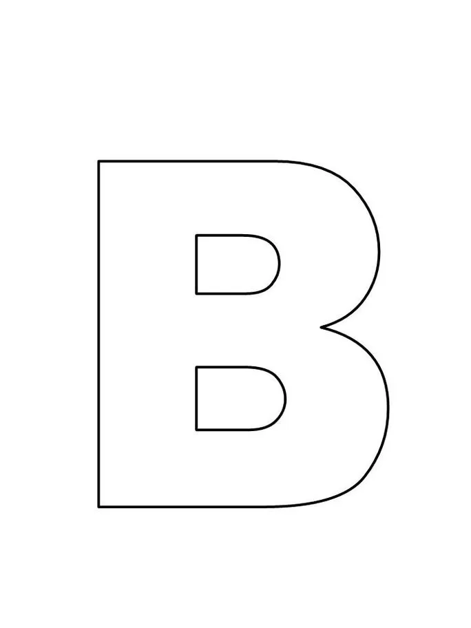 Letras de Forma para imprimir B