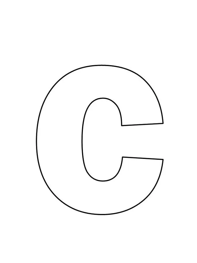 Letras de Forma para imprimir C