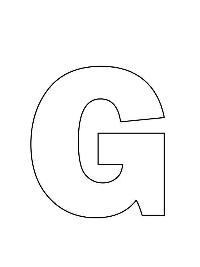 Letras de Forma para imprimir G