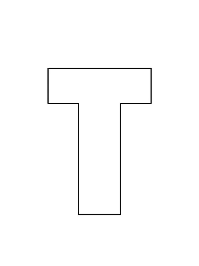Letras de Forma para imprimir T