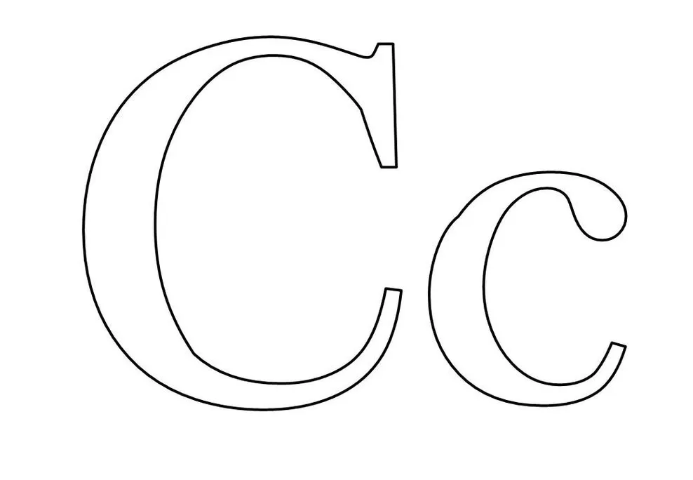 Molde da Letra C para Imprimir: Atividade Criativa