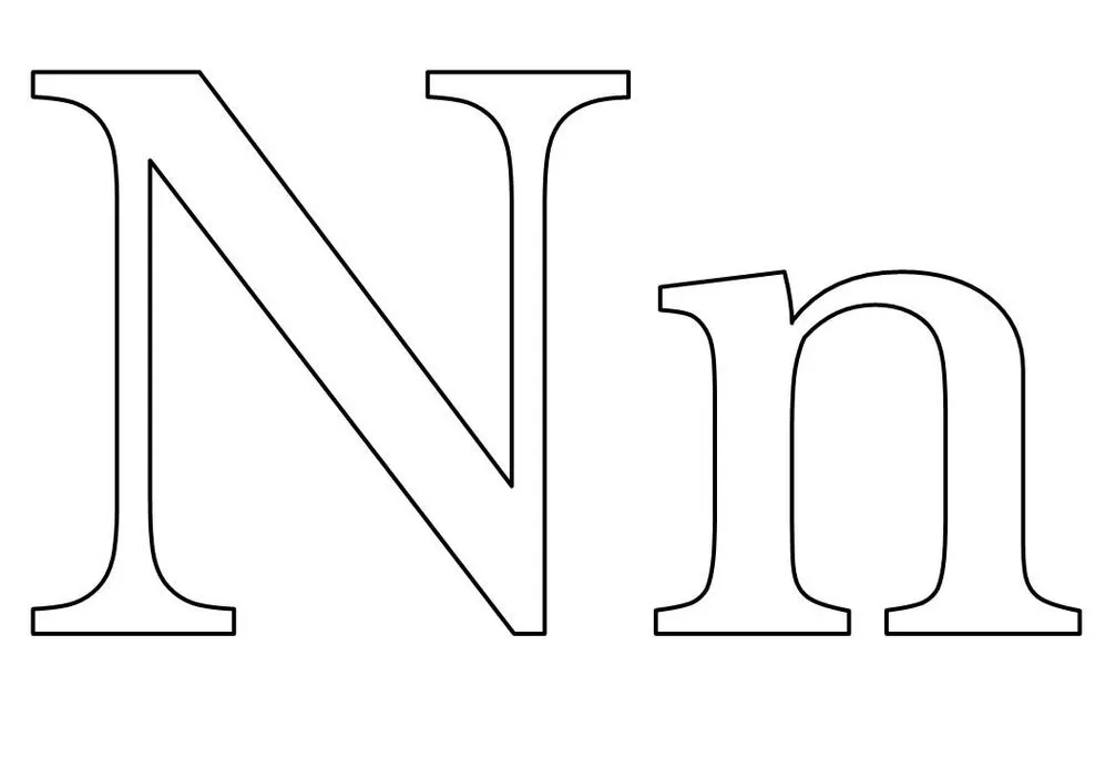 Molde de Letras em PDF N