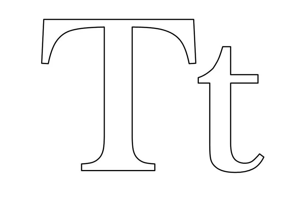 Molde de Letras em PDF T