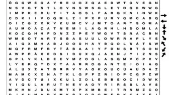 Caça Palavras da Letra A para imprimir