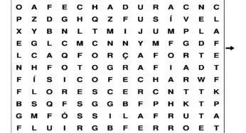 Caça Palavras da Letra F para imprimir