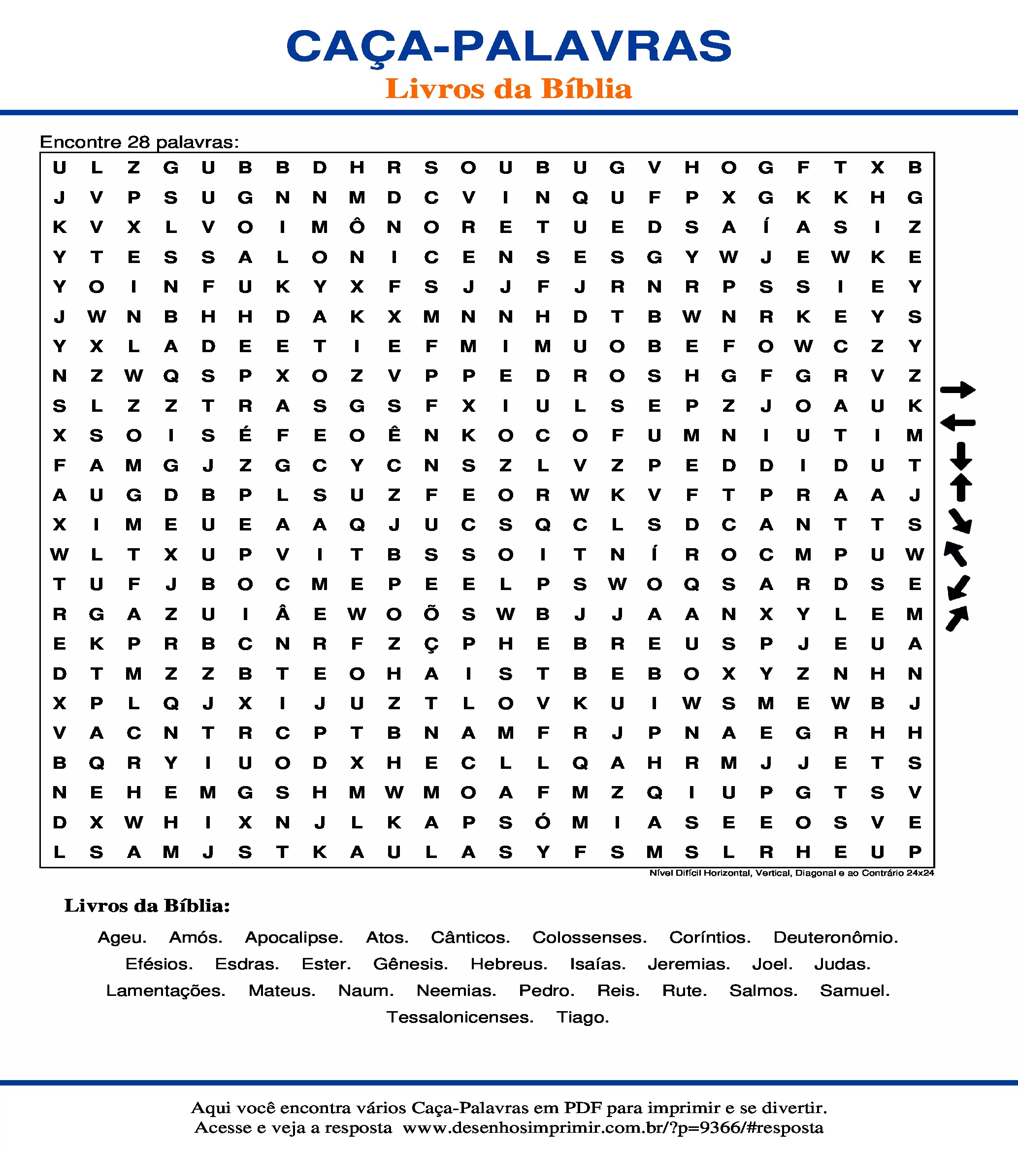 Atividades Bíblicas Com Caça-Palavras PDF, PDF, Novo Testamento