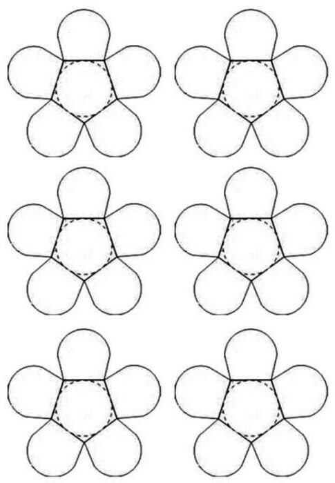Moldes florais para forminhas de doces, prontos para imprimir e recortar.