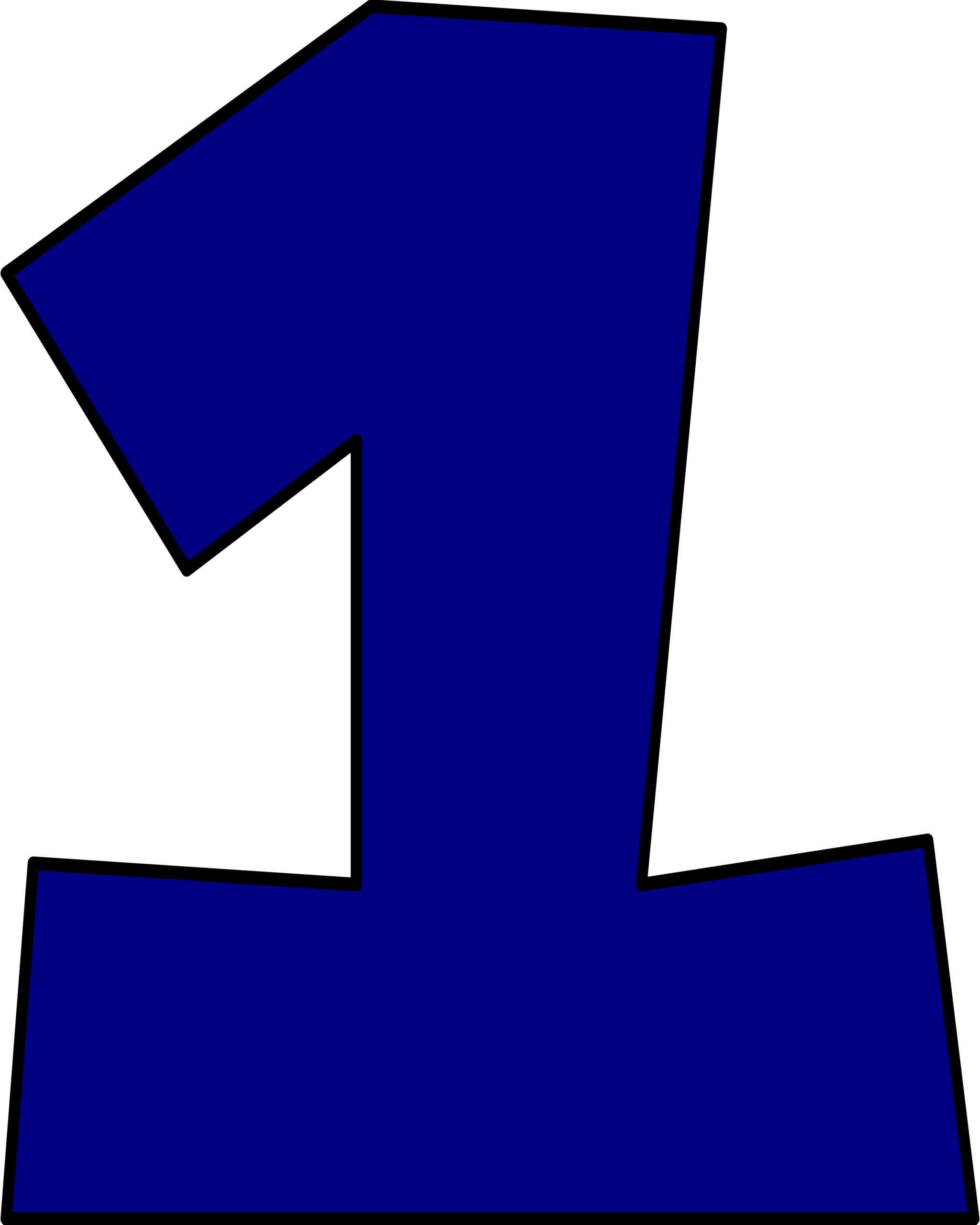 Moldes de Letras do Super Mario 1 Azul Número 1 azul estilizado Super Mario. Algarismo único com design vibrante e lúdico em fundo escuro.