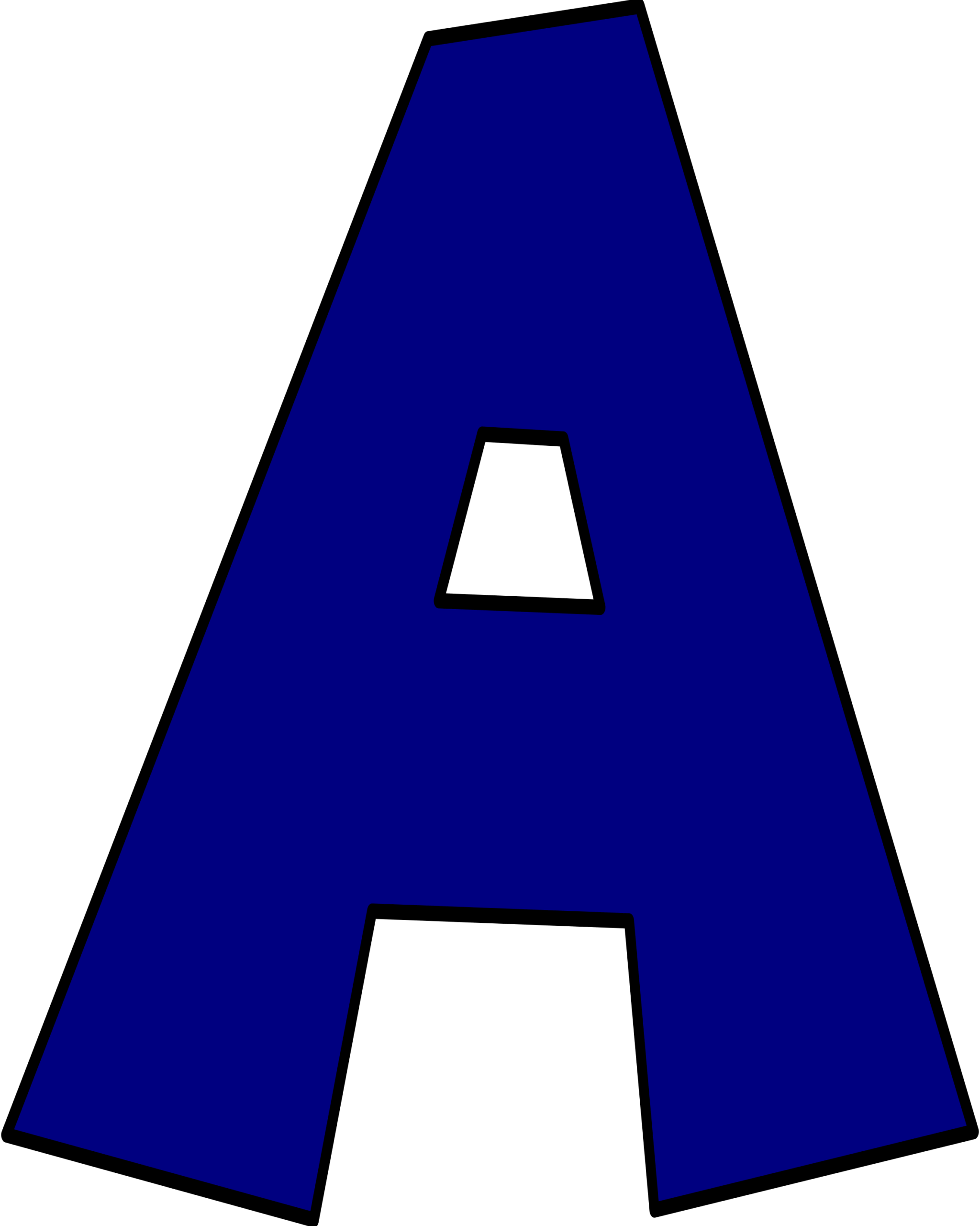 Moldes de Letras do Super Mario A Azul Letra A do Super Mario em azul vibrante sobre fundo escuro.