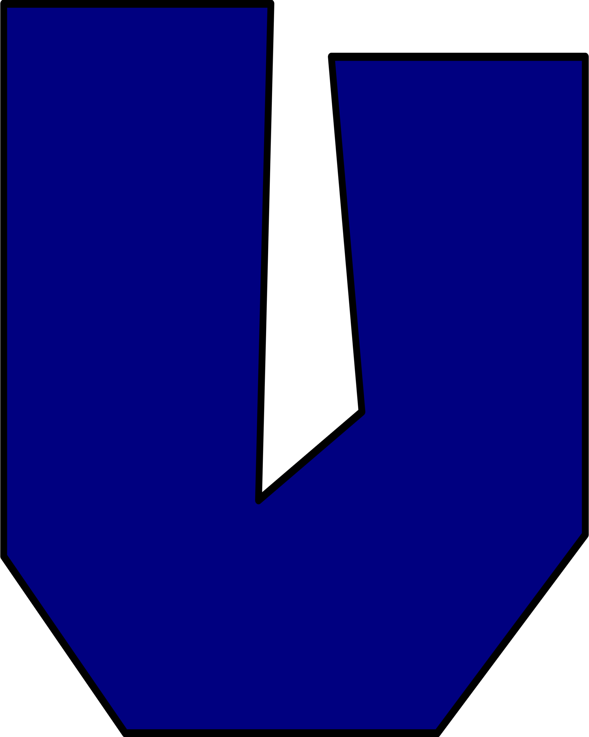 Moldes de Letras do Super Mario U Azul Letra U azul inspirada no Super Mario, em molde com design inclinado e reto.