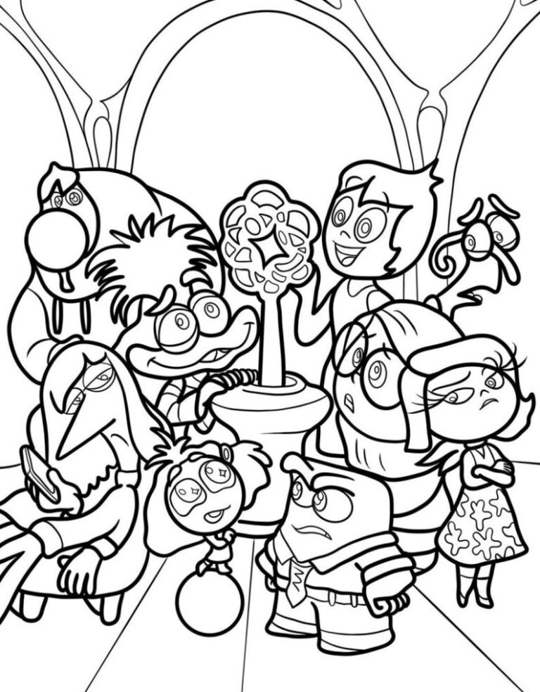 Personagens do Filme Divertidamente para colorir - Desenhos Imprimir